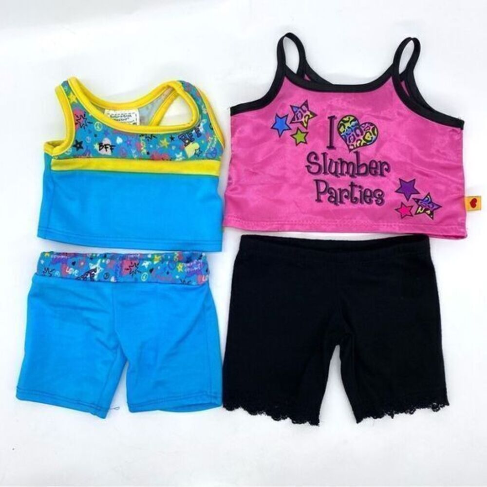 Build A Bear Slumber Party Pajamas and Workout Outfit
